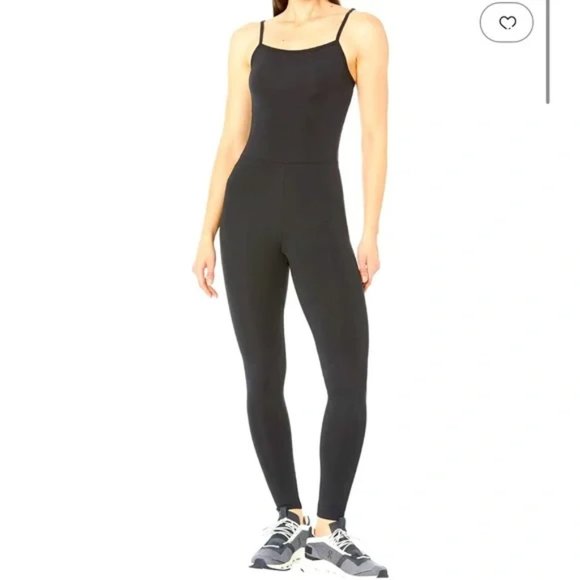 Girlfriend Collective Onesie Black Unitard NEVER WORN - Picture 1 of 4